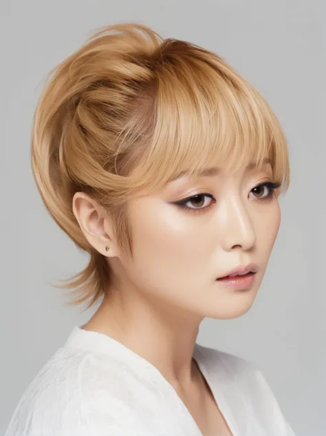AyumiHamasaki, neutral expression