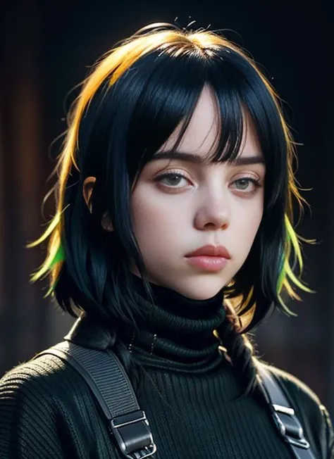 <lora:lora_billie_v1_from_v1_160:1>, A stunning intricate full color portrait of BillieEilish,
wearing a black turtleneck,
epic character composition,
by ilya kuvshinov, alessio albi, nina masic,
sharp focus, natural lighting, subsurface scattering, f2, 35mm, film grain