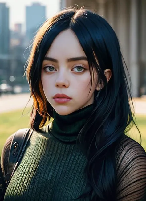 <lora:lora_billie_v1_from_v1_160:1>, A stunning intricate full color portrait of BillieEilish,
wearing a black turtleneck,
epic character composition,
by ilya kuvshinov, alessio albi, nina masic,
sharp focus, natural lighting, subsurface scattering, f2, 35mm, film grain