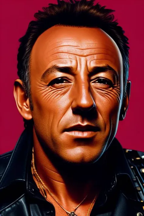 Extricated, UltraHD portrait photo of Bruce Springsteen.