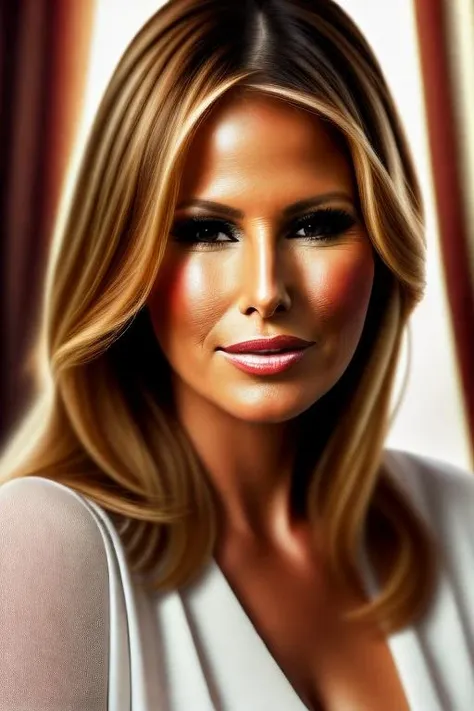 UltraHD portrait of Melania Trump.