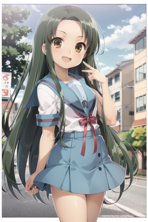 Tsuruya (鶴屋) LoRA (The Melancholy of Haruhi Suzumiya) v1.4
