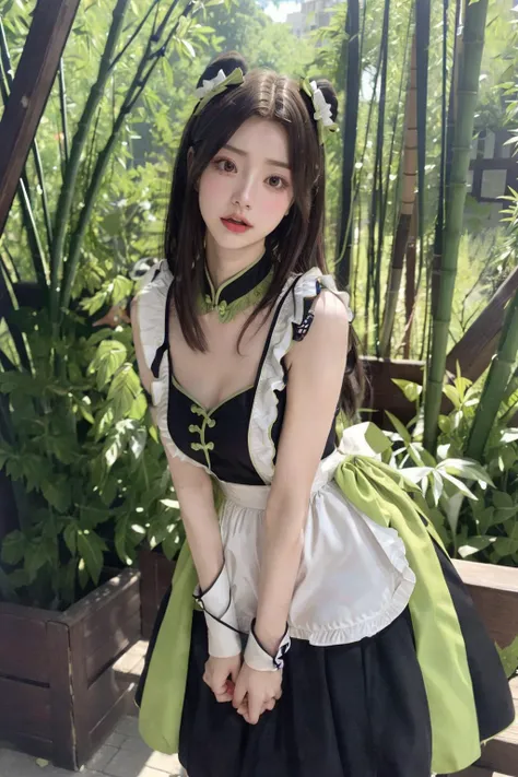 <lora:panda dress:0.8>, ulzzang-6500-v1.1, pureerosface_v1, best quality, masterpiece, illustration, (realistic, photo-realistic:1.37), amazing, finely detail, incredibly absurdres, huge filesize, ultra-detailed, highres, extremely detailed CG unity 8k wallpaper, beautiful detailed girl, extremely detailed eyes and face, beautiful detailed eyes, ray tracing, heavy breathing, blush, torogao, orgasm, embarrassed, drunk, fucked silly, naughty face, (nude), (nsfw), 1girl, medium breasts, pink nipples, pussy, bamboo forest, bamboo,