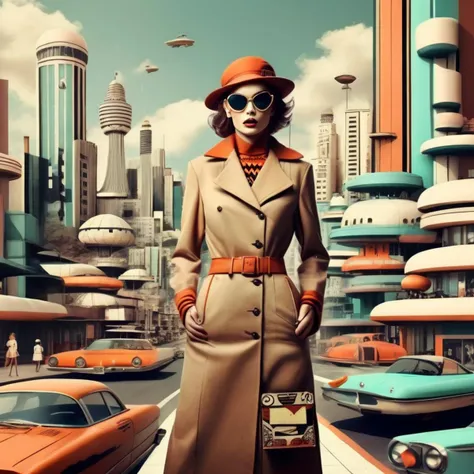 a retro fashion designed city, realistic image, photo <lora:retro fashion cyberpunk style:1>