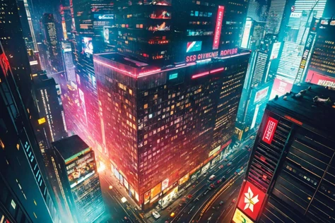 Masterpiece beautiful, volumetric lighting, (ambrosia), volumetric lighting, long shot, far from above,
tokyo bay, ((cyberpunk,blade runner, futuristic)), advertising, big screens,
sharp focus, highly detailed, high res