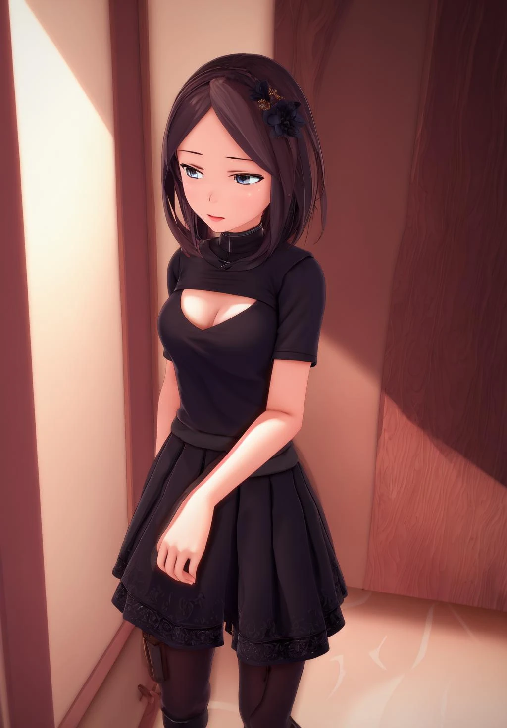 1girl, medium hair, brown hair, green eyes, straight bangs, small
,masterpiece, best quality, absurdres, newest, very aesthetic, amazing quality, highres icon,sensitive,