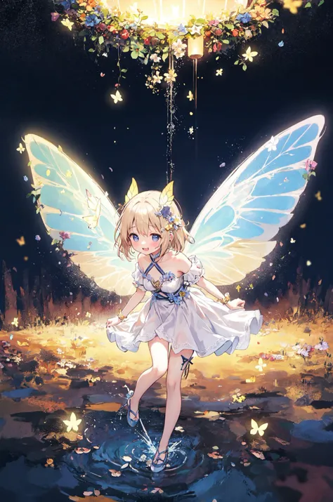 ((masterpiece, high quality, 4k, 8k)),
BREAK
Amidst abstract hues that intertwine,
A cheerful fairy, her spirit's sign,
Transparent wings, like butterfly's grace,
In art's embrace, she finds her place.
BREAK
Colors blend in a dance of delight,
Her wings aglow, a radiant flight,
Abstract backdrop, a dreamscape's hold,
Where fantasy's stories are often told.
BREAK
Cheerful laughter in every stroke,
A little fairy, a joyful evoke,
Abstract realms, a canvas anew,
Where magic and happiness coalesce in view.
BREAK
Transparent wings, a delicate sight,
In abstract dreams, she takes her flight,
A cheerful fairy, her presence a spark,
In this painted world, where wonders embark.