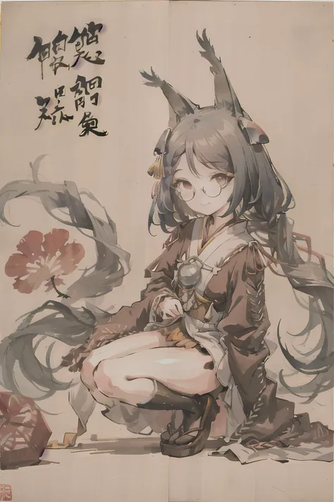 faunesa, goat legs, leaf outfit holding a leaf bow