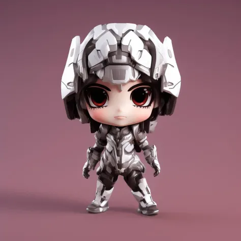 chibi figure, 1 girl, mechaarmor, <lora:figure_chibi:0.8>, <lora:mechaarmor_v0.7:0.6>