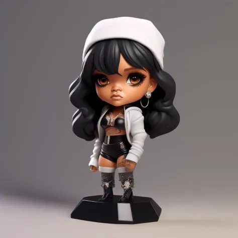 chibi figure, (rihanna), <lora:figure_chibi:0.8>