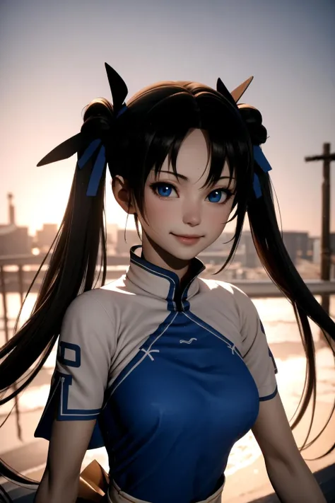 masterpiece,best quality,extremely detailed 8K wallpaper,pov,looking at viewer,upper body,
1girl,zhaolinger,standing,twintails,blue_eyes,light_smile,