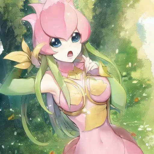 ((masterpiece)), best quality, <lora:digimon_lillymon:1>, digimon_lillymon