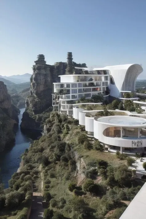 vast empty scenes, (catwalks:1.2), (arch:0.8), (pillars:0.8) , pipes, fern , (eco-brutalism:1.2), vast scenery <lora:Blame!:1.1> ,watah, ((concrete temple, rocks)) <lora:watah:0.7>, niaokan <lora:niaokan_final:0.7>