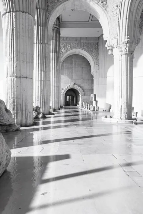 vast empty scenes, (catwalks:1.2), (arch:0.8), (pillars:0.8) , pipes, fern , (eco-brutalism:1.2), vast scenery <lora:Blame!:1.1> ,watah, ((concrete temple, rocks)) <lora:watah:0.7>