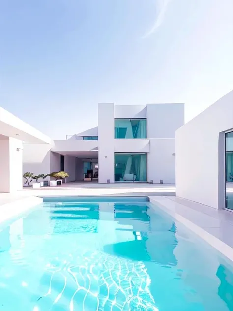 watah, ultra modern (house:1.4), plants, overhangs, surreal, dark blue water, close up, highly detailed, flooded, (masterpiece) , detailed, architecture <lora:watah:0.7>