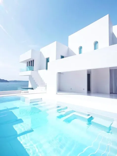watah, ultra modern (house:1.4), plants, symmetrical, overhangs, surreal, dark blue water, close up, highly detailed, flooded, (masterpiece) , detailed, architecture <lora:watah:0.7>