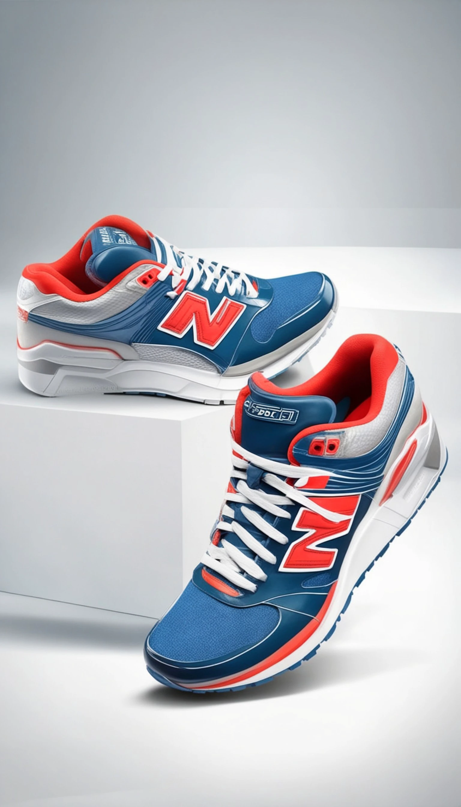 advertising poster style sneaker, professional, modern, product-focused, commercial, eye-catching, highly detailed