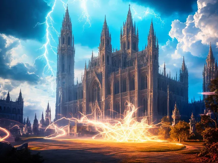 Fantasy, (palace)+, celestial palace on heaven, clouds, heaven+++ white openwork patterns, white tracery, silver, light blue, sparks, light particles, RAW photo, absurdres, looking at viewer, beautiful, vivid colors, unreal engine, octane render, (8k), (4k uhd), best quality, masterpiece, very beautiful, perfectionism, max detail, hard shadows, highest quality, vibrant, insanely detailed, surreal, divine, celestial, crystalline, light, volumetric lighting, backlighting, shimmering light, glowing, caustics, luminescence, light magic effect, light runes and lightning, magic