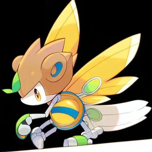 <lora:pokemon_pony_xl:0.5>, Type: Ice, Type: Ghost Egg Group: Water 2 The monster's joints are encased in yellow (orange:0.8) bony protrusions that provide protection and enhance its physical attacks,The monster's snout is elongated and flexible, capable of probing tight spaces for food,The Pokémon has elongated, Brown ears that can detect sounds from miles away,Each of its feathers is edged with a Gold line that vibrates to produce sounds akin to musical instruments,The animal's yawns release Green spores that induce vivid dreams in those who inhale them., score_9, score_8_up, score_7_up, score_6_up, score_5_up, score_4_up. Simple black background, (Masterpiece:1.3) (best quality:1.2) (high quality:1.1)
