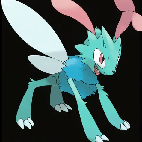 <lora:pokemon_pony_xl:1.1>, Type: Ice, Type: Electric Egg Group: No eggs discovered The creature can emit a Maroon glow from the tips of its antennae, which is used to navigate and communicate in the dark,The creature's back is adorned with a Pink saddle-like marking, indicating its rank within its social hierarchy,Its heartbeat sends ripples through the ground a Teal throb that can be felt by those nearby,The creature's gait is silent, making it a formidable predator in its natural habitat,The creature's silhouette casts a shadow that moves against the direction of light, creating an eerie effect,The creature's whiskers are prehensile and sensitive to the slightest changes in air or water pressure,Its paws leave White prints that glow in the dark, leading the lost back to safety,It possesses a Gold frill around its neck, which it can erect to appear larger to predators,The monster's sneeze releases a burst of Copper sparks a surprising and accidental defensive mechanism,The creature's yelps are accompanied by a Turquoise echo that can alter the mood of those who hear it, score_9, score_8_up, score_7_up, score_6_up, score_5_up, score_4_up. Simple black background, (Masterpiece:1.3) (best quality:1.2) (high quality:1.1)