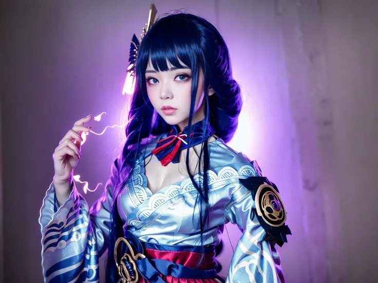 <lora:raidenShogunRealistic_raidenshogunHandsfix:0.9>,best quality ,masterpiece, illustration, an extremely delicate and beautiful, extremely detailed ,CG ,unity ,8k wallpaper, Amazing, finely detail, masterpiece,best quality,official art,extremely detailed CG unity 8k wallpaper,absurdres, incredibly absurdres, huge filesize , ultra-detailed, highres, extremely detailed,beautiful detailed girl, extremely detailed eyes and face, beautiful detailed eyes,light on face,(Hanfu:1.1),1girl