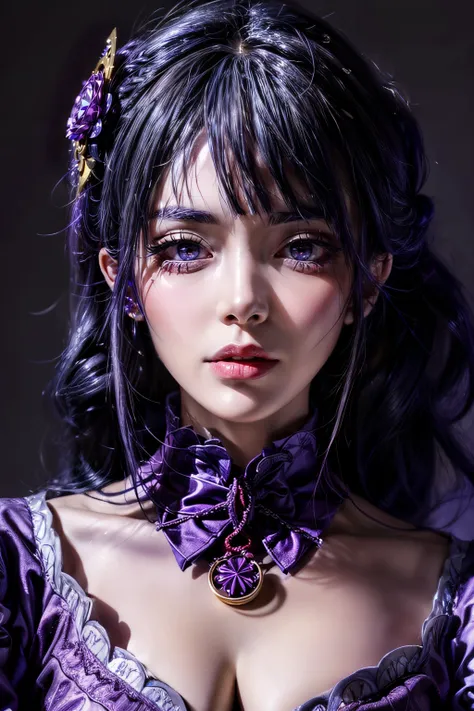 high detailed, masterpiece, best quality:1.2, hdr, absurdres, RAW photo, 1girl, portrait, high detailed face, beautiful eyes, purples eyes, <lora:RaidenShogun-hands:0.75>, <lora:add_detail:1.5>,