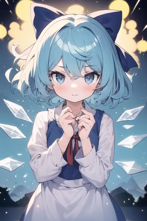 masterpiece, best quality, 1girl, cirno