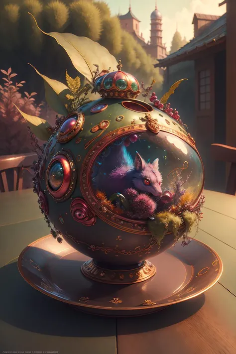 best quality, masterpiece, ultra high res, (photo realistic:1.4), surreal portrait, surrealism, dream-like,
japanese bayberry in a plate , fantasy creature,
kcuteT4nk, <lora:kCuteTank-000005:0.9>