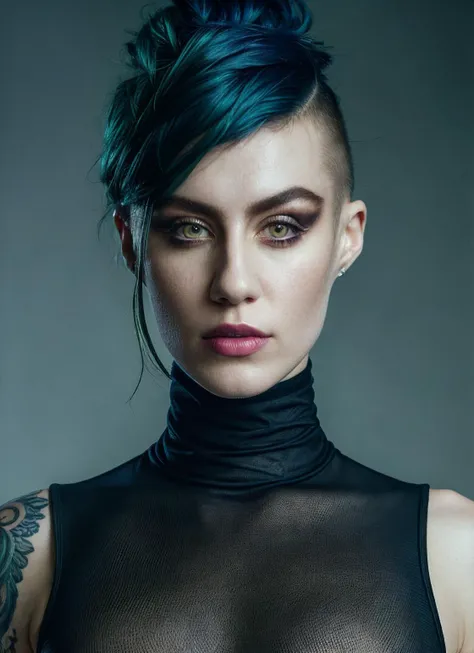 A stunning intricate full color portrait of (sks woman:1), wearing a black turtleneck, epic character composition, by ilya kuvshinov, alessio albi, nina masic, sharp focus, natural lighting, subsurface scattering, f2, 35mm, film grain, <lora:locon_cbg_v1_from_v1_64_32:1.25>