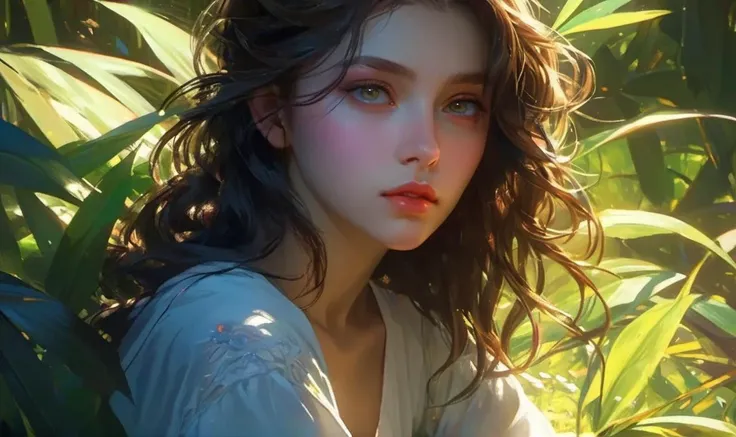tmasterpiece, Brad Jongsan walks through the jungle (Night of the Fireflies), (higly detailed: 1 1), rough face, natural skin, hiquality, NSFW, pretty eyes, (Detailed face and eyes), (s face: 1 2), tumult, Complementary, real-photo, PSD, Lightweight Film Photography, Sharp focus, contrast lighting, Detailed leather, high resolution 8k, Crazy detailing, Realistic, professional photo of a, 8k UHD, DSLR, soft light, hiquality, film grains, Fujifilm XT3