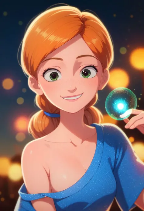 score_9, score_8_up, score_7_up, 1girl By bad artist, pixar style, kind smile, caltic, magic, bokeh, bad_prompt_version2, anime, flirtatious look,