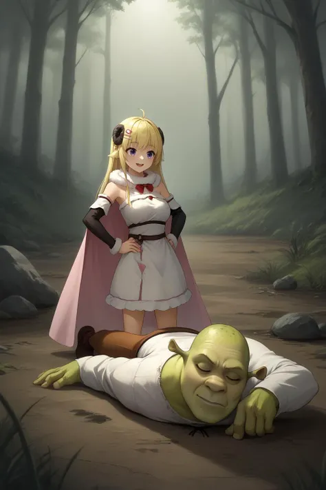 1girl and 1orc (small frail white girl) (18 years old hot girl) (girl laying on the ground) girl is laying with orc's one feet on her body (green orc with muscular body, Lustful) ((full body)) (Male orc and white girl) (detailed face) Abandoned city in the background (foggy climate) (detailed face) (scared white girl) (wide angle) (human hot girl getting stepped on by orc) (detailed face) (emphasize on face details) (foggy climate with dark clouds, (Lust full orc) (white scared pretty girl) (girl laying) (Smirking Orc) (Focus on orc) (Orc stepping one feet on the girl) (girl scared and crying) (Girl is sad and crying) (Girl is afraid of the orc) ((((scared girl))))