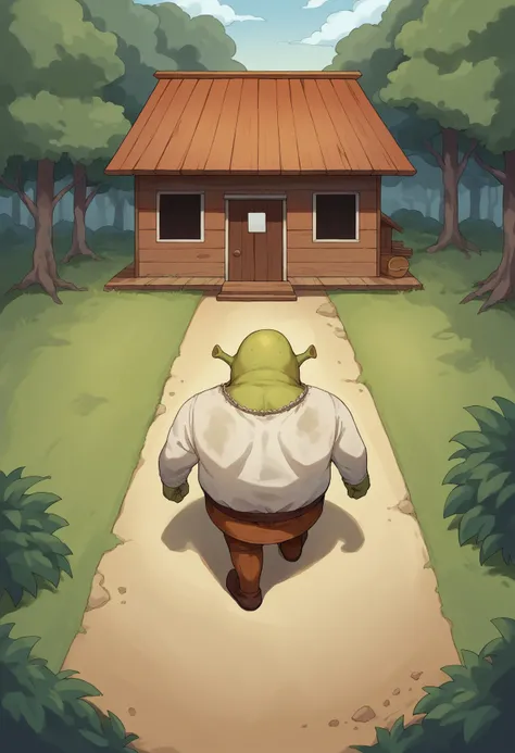 score_9, score_8_up, score_7_up, source_anime,SaltBaeMeme, salt, sunglases,
BREAK
akiraposter,forest,
BREAK
from above, from behind, walking, shrek, green skin
BREAK
wooden shack house tree,
<lora:concept_akiraposter_ponyXL:0.8> , <lora:Shrek_XLPD:0.8>