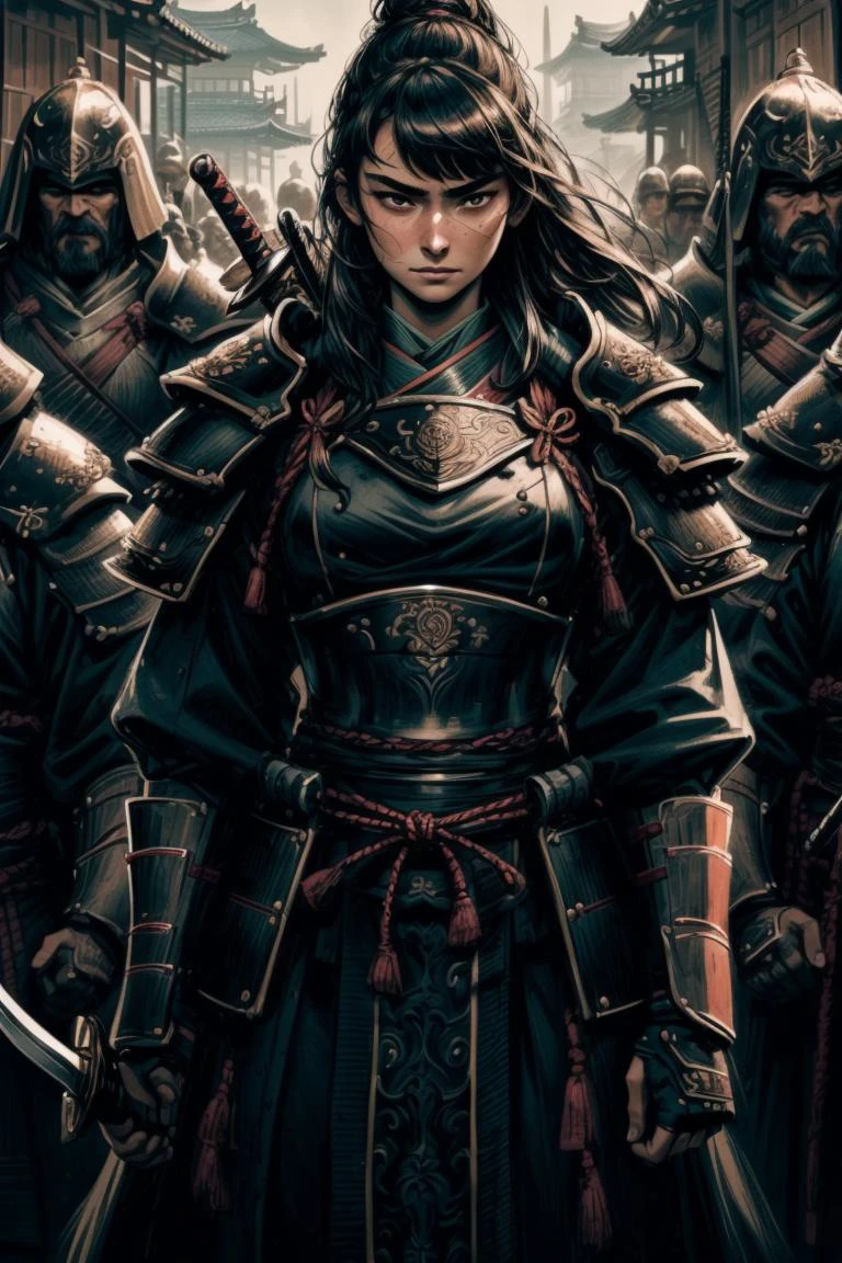 a profestional picutre of 1man, <lora:æ¦å£«:0.7> warrior, weapon,japanese clothes,, holding sword,samurai, , Defensive Shield Wall: Description: In a tight formation with comrades, the character stands with their shield raised to shoulder height. They angle the shield slightly to overlap with their neighbor's shield, creating a protective barrier. Their weapon is held at the ready behind the shield, prepared to strike at any moment. Their expression is focused and determined, ready to repel an enemy advance. , camera angle pov and cropped legs,
photorealism,unreal 5 daz,perfectly drawed hands,perfectly drawed face,perfect body,extremely detailed artgerm greg rutkowski greg,((ultrasharp)),((masterpiece)),((best quality)),((ultradetailed)),((intricated details)),ultradetailed character,detailed face,intricated face details,<lyco:GoodHands-beta2:1>,extremaly detailed background,perfectly detailed face,character focus,intricated details of face,fFaceDetail <lora:add_detail:0.7> ultra realistic,32k,RAW photo,(high detailed skin:1.2),8k uhd,dslr,soft lighting,high quality,film grain, beautiful and aesthetic,extremely detailed