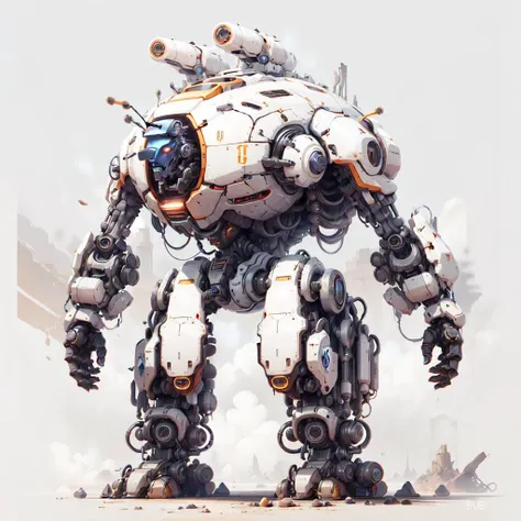 <lora:BugattiAI:0.9> BugattiAI batlte mech