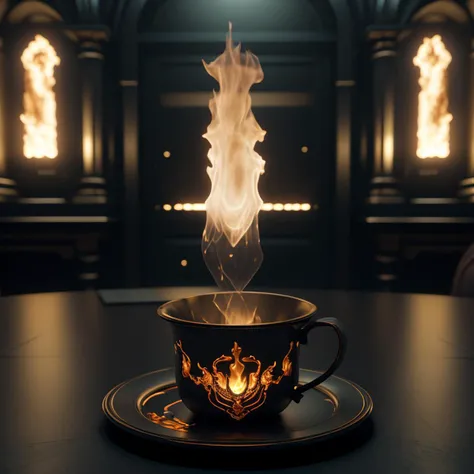 a fire cup, <lora:F1ame-000004:0.8>, glow effects, cinema 4d, blender, dark, atmospheric 4k ultra detailed, cinematic, Sharp focus, big depth of field, Masterpiece, colors, hyperrealistic, Vivid colors, extremely detailed CG unity 8k wallpaper, trending on CGSociety, Intricate, High Detail, dramatic, glow effects, godrays, Hand drawn, render, 8k, octane render, cinema 4d, blender, dark, atmospheric 4k ultra detailed, cinematic, Sharp focus, big depth of field, Masterpiece, colors, 3d octane render, 4k, concept art, trending on artstation, hyperrealistic, Vivid colors, extremely detailed CG unity 8k wallpaper, trending on CGSociety, Intricate, High Detail, dramatic