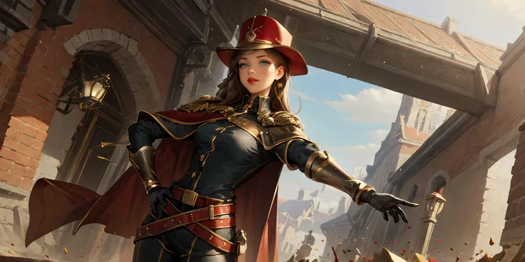 Wide shot of a effeff9 woman warrior aubrey plaza with shining armor descending from heaven, lifelike, (highly detailed eyes), super highly detailed face, professional digital painting, artstation, concept art, Unreal Engine 5, HD quality, 8k resolution, beautiful, cinematic, art by artgerm and greg rutkowski and alphonse mucha and loish and WLOP