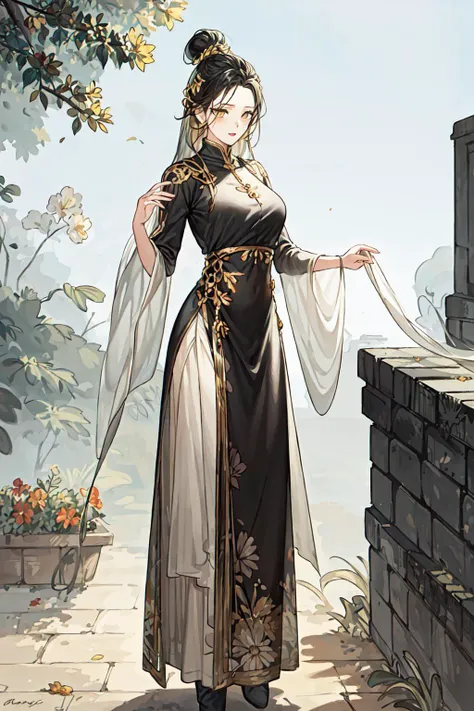 best quality, sunshine, detailed background,extremely detailed,body ratio, girl,