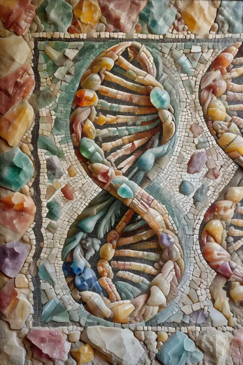 <lora:ral-ntrgmstn-sdxl:0.9>,<lora:Roman_Mosaic:0.8>,a highly detailed pastel oil painting of ral-ntrgmstn roman mosaic of the DNA,, (masterpiece, best quality, high quality, highres, ultra-detailed),