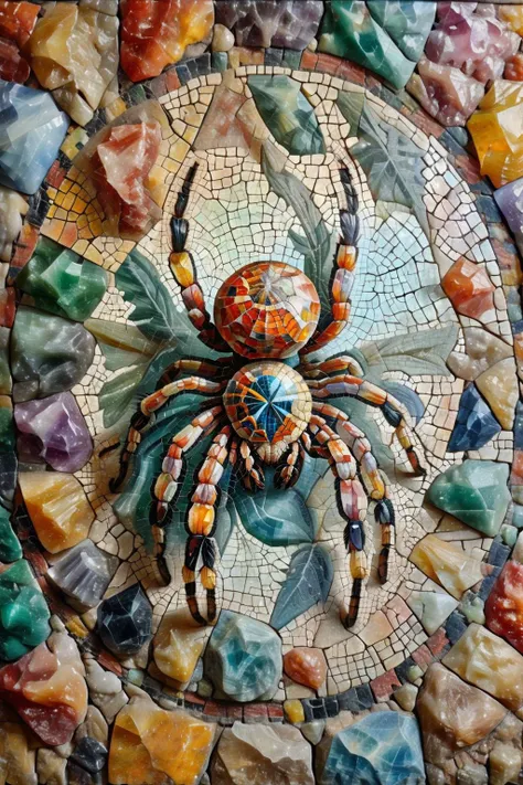 <lora:ral-ntrgmstn-sdxl:0.9>,<lora:Roman_Mosaic:0.8>,a highly detailed pastel oil painting of ral-ntrgmstn roman mosaic of spider web,, (masterpiece, best quality, high quality, highres, ultra-detailed),