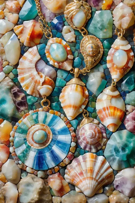 <lora:ral-ntrgmstn-sdxl:0.9>,<lora:Roman_Mosaic:0.8>,a highly detailed pastel oil painting of ral-ntrgmstn roman mosaic of the seashell necklace,, (masterpiece, best quality, high quality, highres, ultra-detailed),