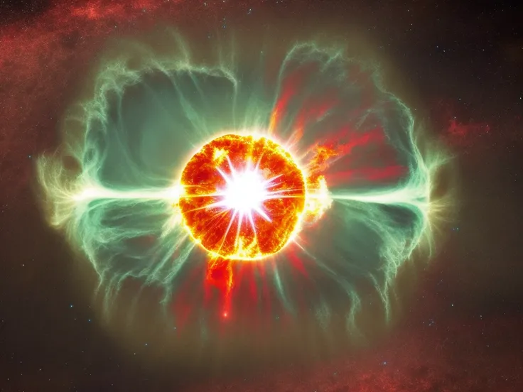 the sun exploding into a supernova