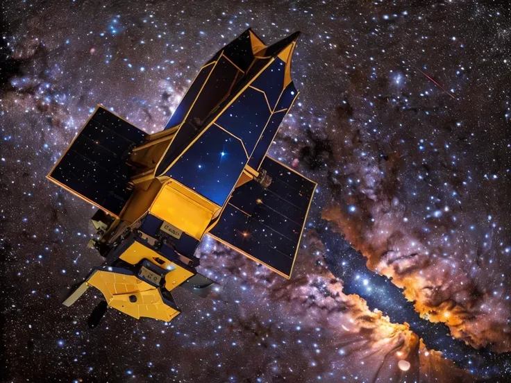 a glorious milkyway , sharp, like webb telescope picture, starry sky