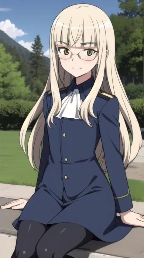 masterpiece, best quality,
perrine h. clostermann, 1girl, light smile,
uniform, black legwear, portrait,
outdoors,
<lora:strike-witches-501st-perrine-h-clostermann:0.8>