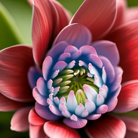 A macro photography of a beautiful flower