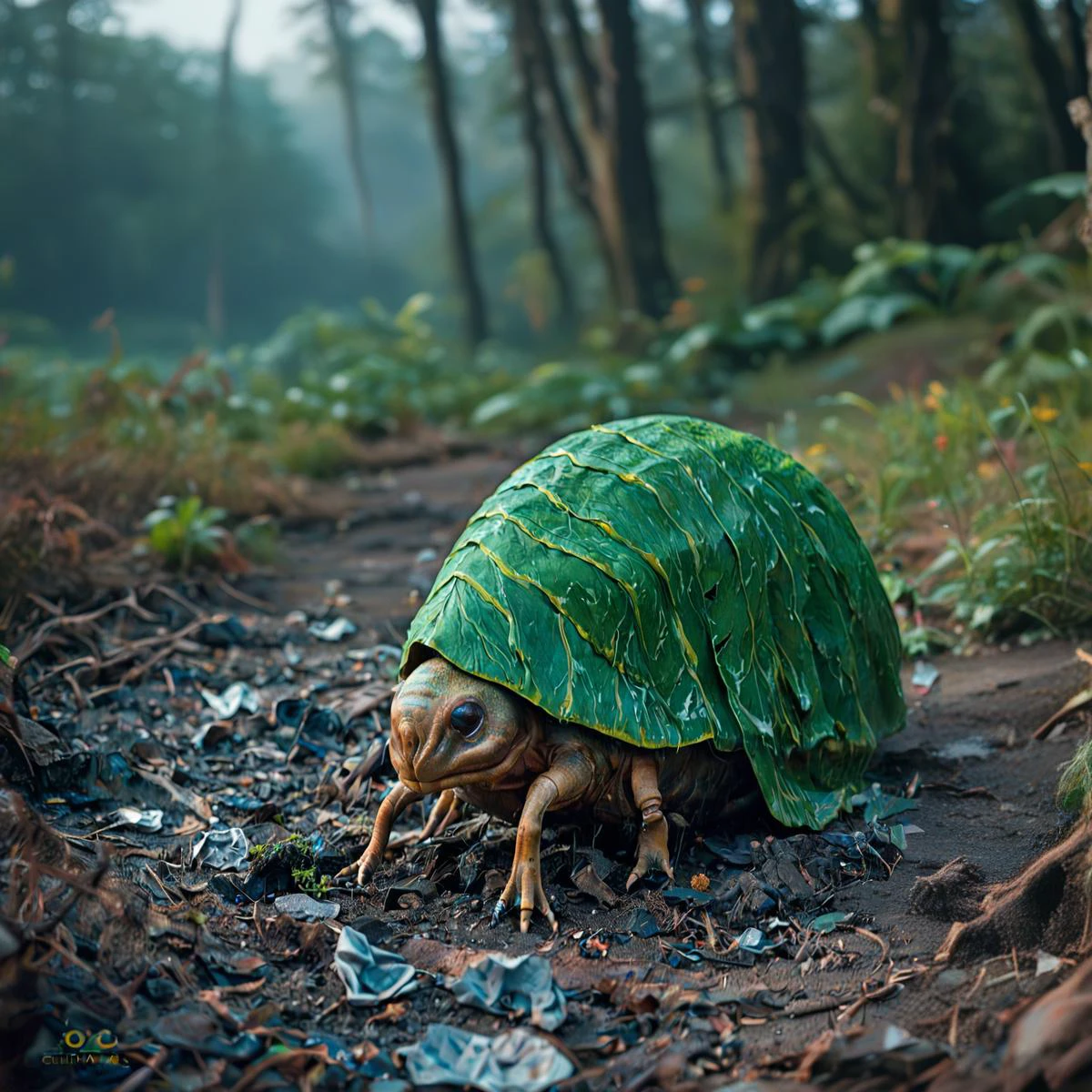 score_9, score_8_up, score_7_up, rating_explicit.
BREAK dystopian indoor sci-fi cinematic still, grotesque-looking alien creature that resembles a tadpole with milky ribbed skin adorned with a obsidian black pattern. Fidgeting in a green-brown organic slurry inside concrete bunker. Early morning natural light streaming through a narrow embrasure, soft shadows. Detailed observation of vile organs and remains of alien organisms scattered around. The impression is that a massive alien creature has exploded from within, leaving behind remnants of tissue and a creepy-looking white tadpole-slug.
BREAK An unsettling alien creature is fidgeting in the center of the scene. This creature closely resembles a tadpole but with an otherworldly twist. Its skin is milky and ribbed, adorned with an black pattern. The creature appears to be in distress, possibly reacting to the environment around it.
BREAK The floor of the concrete bunker is coated with a thick, green-brown organic slurry. This slurry appears to be the remnants of the exploded alien creature, with bits of tissue and other organic matter scattered throughout. The texture is wet and slimy, adding to the overall grossness of the scene.
BREAK SK_CINEMATIC zPDXL2 ImgFixerPre0.3