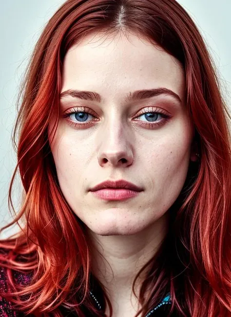close up portrait of sks woman , by Flora Borsi, style by Flora Borsi, bold, bright colours, ((Flora Borsi)), by Henri Cartier-Bresson, <lora:lora-small-olivia-taylor-dudley-v1:1>