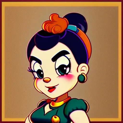 (ocds:1.1) portrait style of cute woman fleischer studios, high detailed, 4k <lora:1930Model:1>