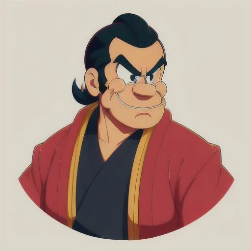 (ocds:1.2) portrait style of samurai, fleischer studios, high detailed, 4k <lora:1930Model:1>