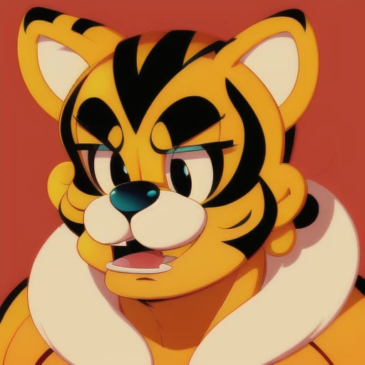 (ocds:1.2) portrait style of cute tiger, fleischer studios, high detailed, 4k <lora:1930Model:1>